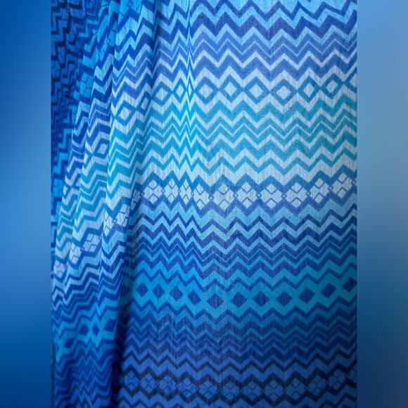 Into the bleu rod Beattie ombré blue beach cover up sheer size small swim - Picture 5 of 9